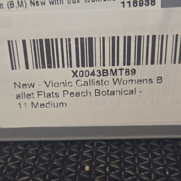 Vionic Callisto Botanical Ballet Flats new in Box size 11 - Picture 7 of 7